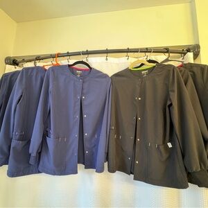 Navy and Black Scrub Jackets